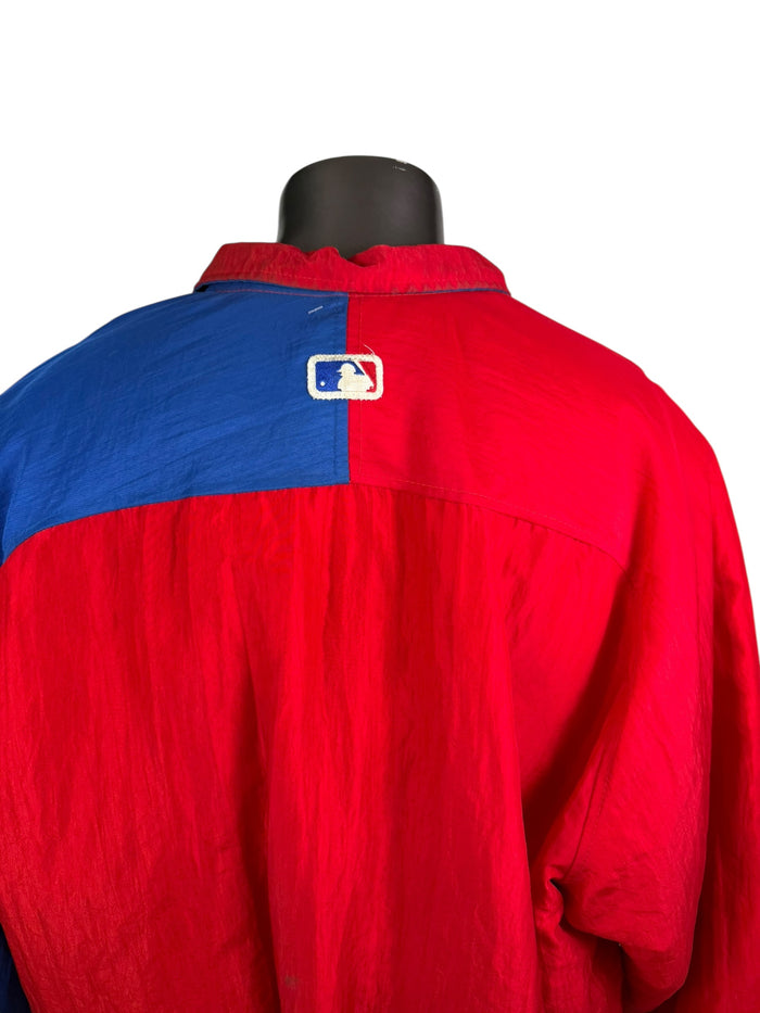 PHILADELPHIA PHILLIES VINTAGE 1990'S STARTER WINTER SNAP-UP JACKET ADULT LARGE