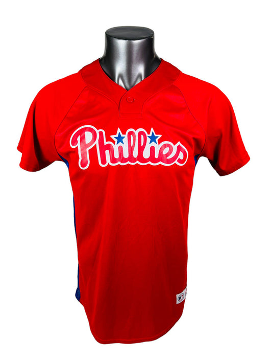 PHILADELPHIA PHILLIES VINTAGE 2000'S MLB MAJESTIC JERSEY YOUTH XL