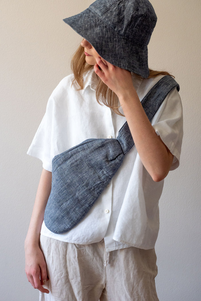 Piironki Helsinki Linen Denim Crossbody Bag