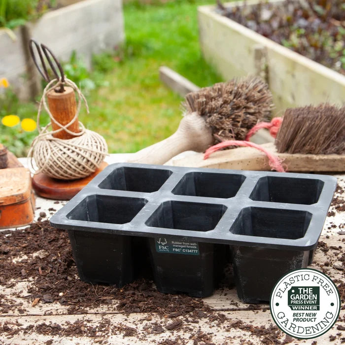 Plastic Free Gardening Rubber Seed Tray