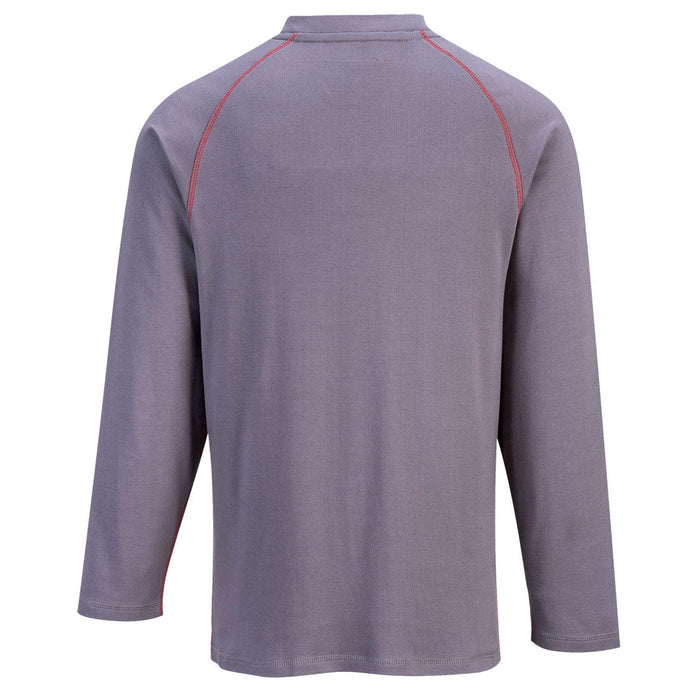 Portwest FR01GRY Bizflame FR Crew Neck T-Shirt in Gray