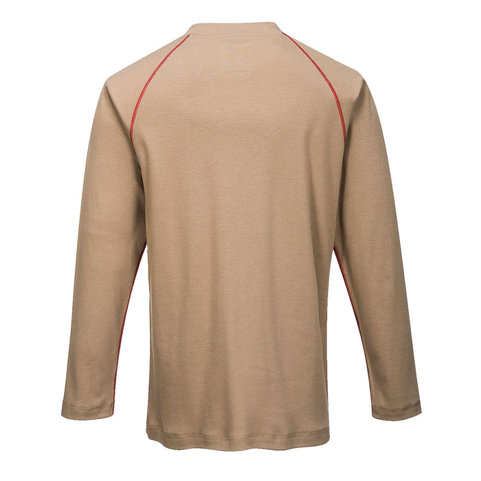 Portwest FR01KHR Bizflame FR Crew Neck T-Shirt in Khaki