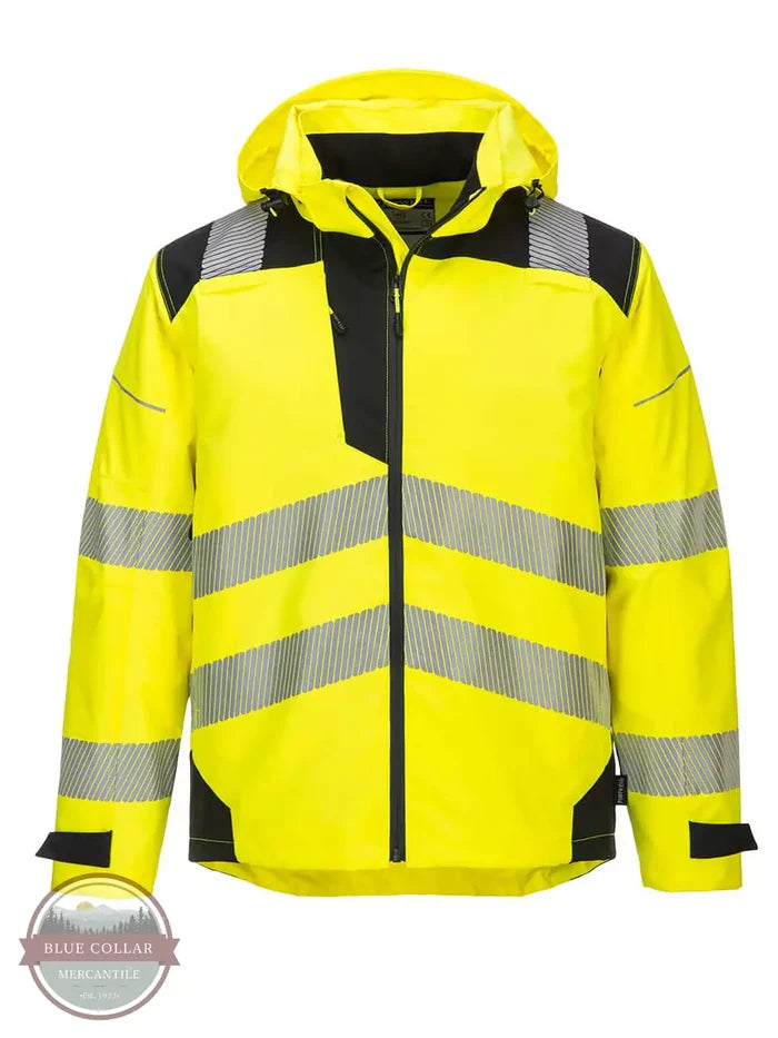 Portwest LLC PW360YB PW3 Hi-Vis Extreme Rain Jacket Front View