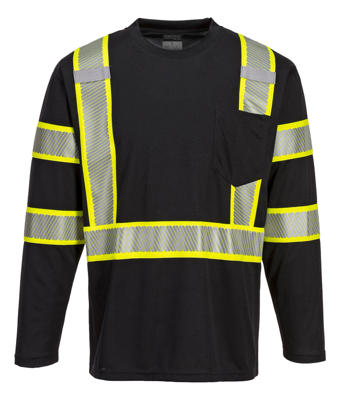 Portwest LLC S346 Iona Plus Hi-Vis Long Sleeve T-Shirt