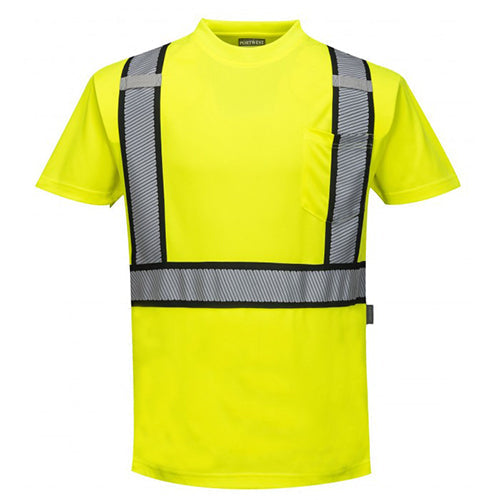 Portwest S395 Hi-Vis Detroit Short Sleeved T-Shirt