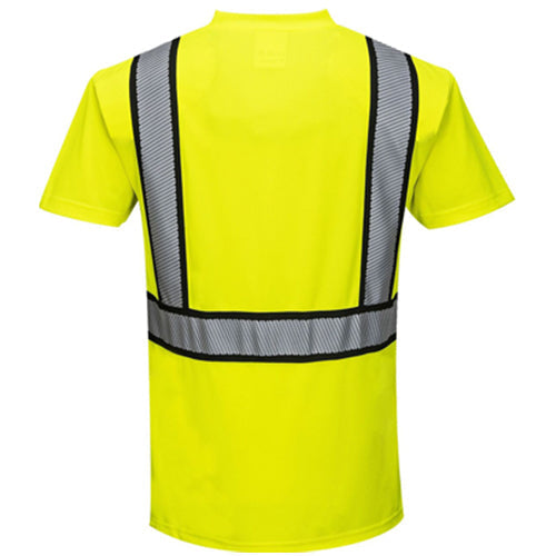 Portwest S395 Hi-Vis Detroit Short Sleeved T-Shirt