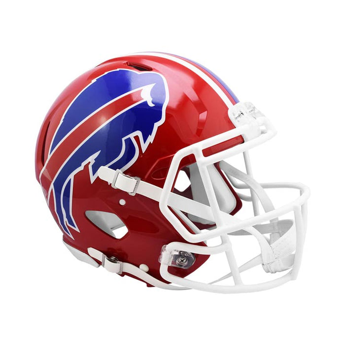 PRE-SALE: Greg Rousseau Signed Buffalo Bills Full Size TB Red Speed Replica Helmet