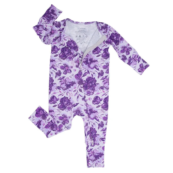 Purple Floral Amelia Bedelia Covertible Romper