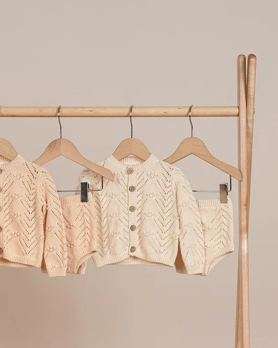 Quincy Mae Knit Cardigan - Shell