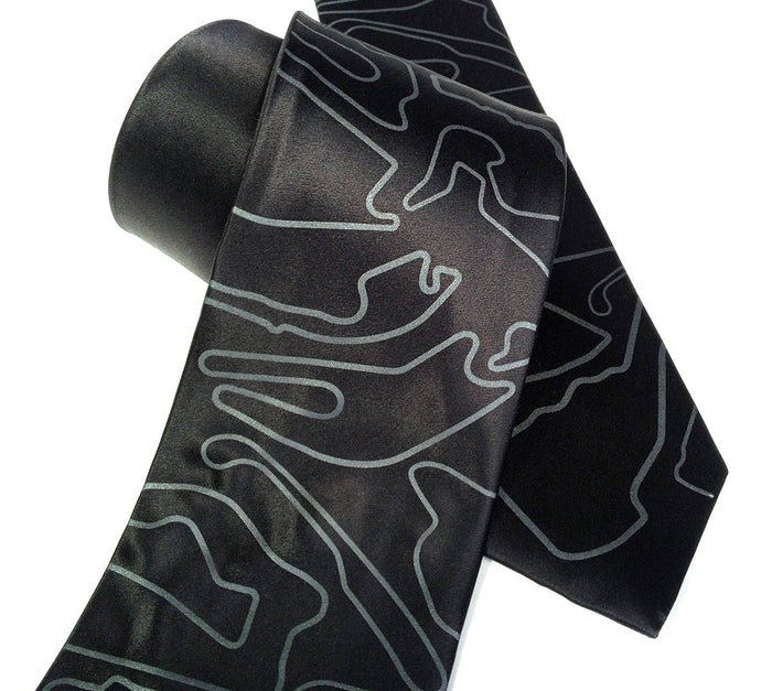 Black Track Map Necktie, by Cyberoptix.