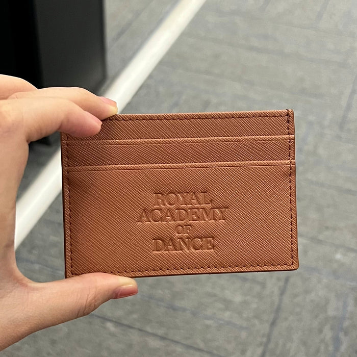 RAD logo leather credit card holder