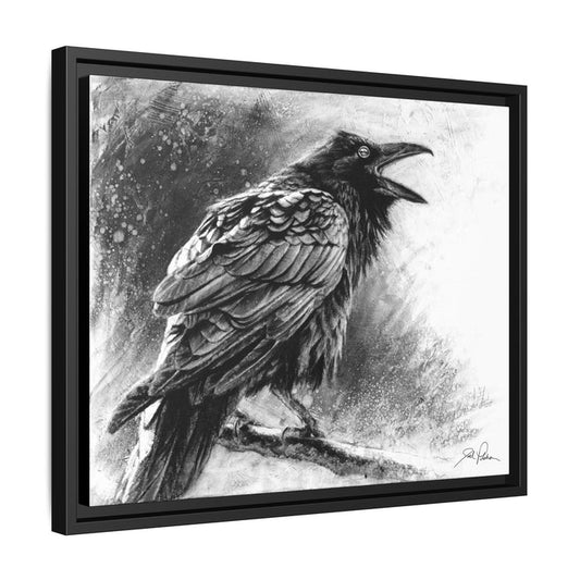 "Raven" Framed Canvas