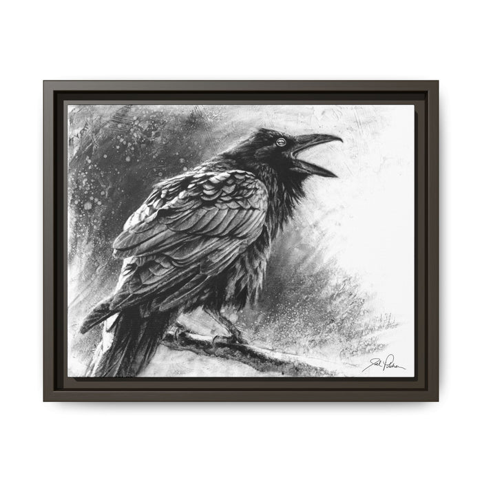 "Raven" Framed Canvas
