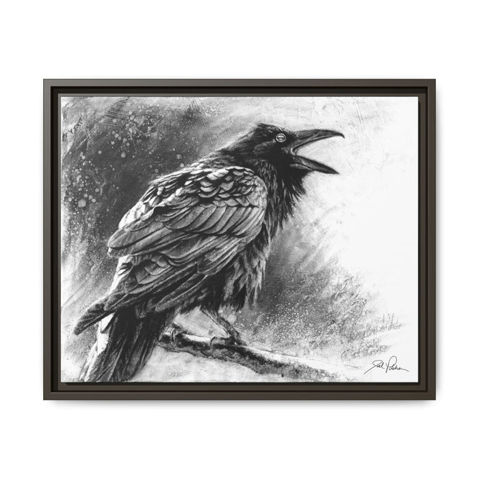 "Raven" Framed Canvas
