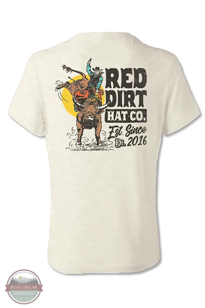 Red Dirt RDHC-T-176 Money Bull Short Sleeve T-Shirt in White, rear