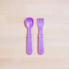 Re-Play Tiny Utensils - Single Fork and Spoon