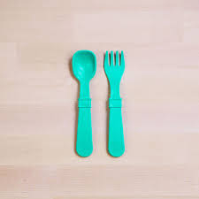 Re-Play Tiny Utensils - Single Fork and Spoon