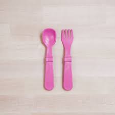 Re-Play Tiny Utensils - Single Fork and Spoon