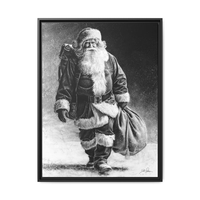 "Right Down Santa Claus Lane" Framed Canvas