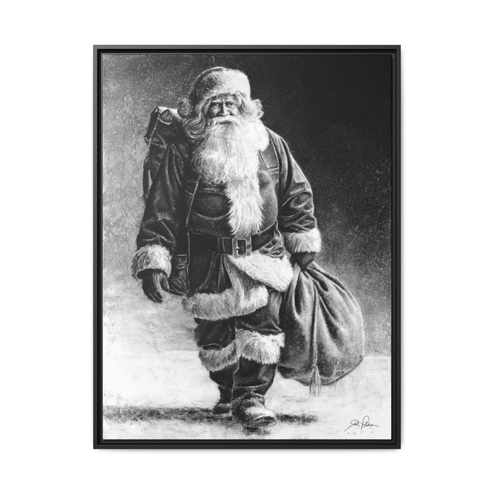 "Right Down Santa Claus Lane" Framed Canvas