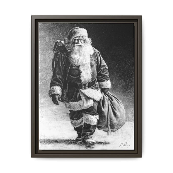 "Right Down Santa Claus Lane" Framed Canvas