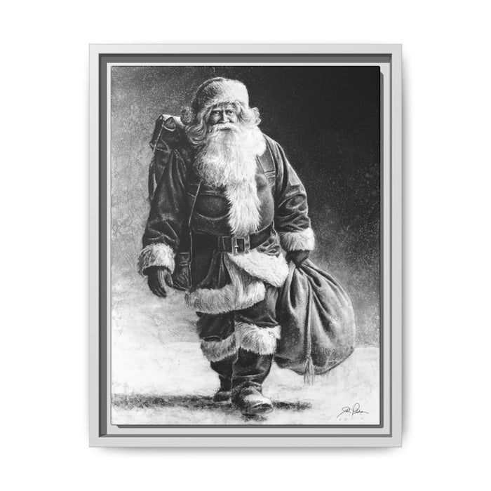 "Right Down Santa Claus Lane" Framed Canvas