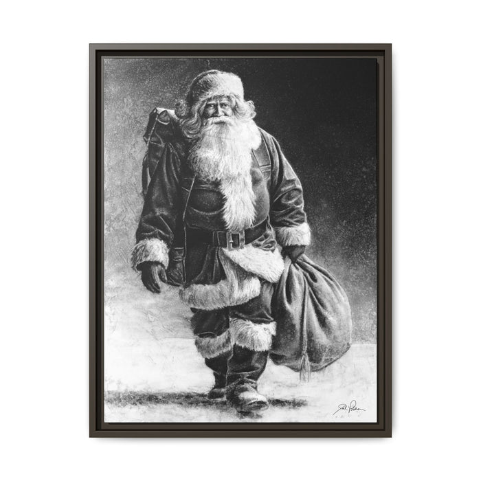 "Right Down Santa Claus Lane" Framed Canvas