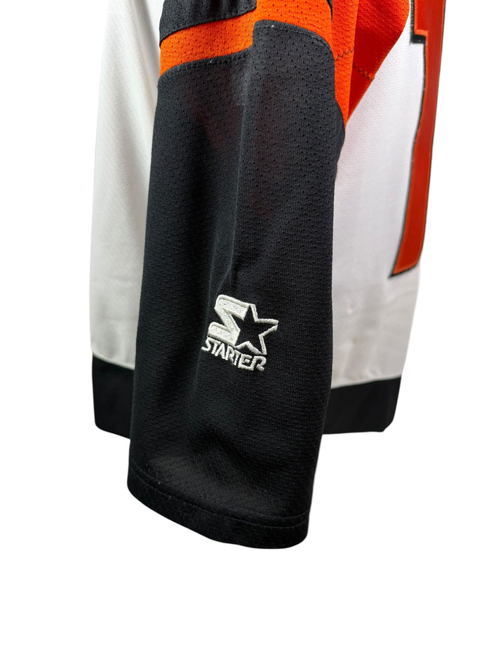 ROD BRIND'AMOUR  PHILADELPHIA FLYERS VINTAGE 1990'S AUTHENTIC SIGNED STARTER JERSEY ADULT LARGE