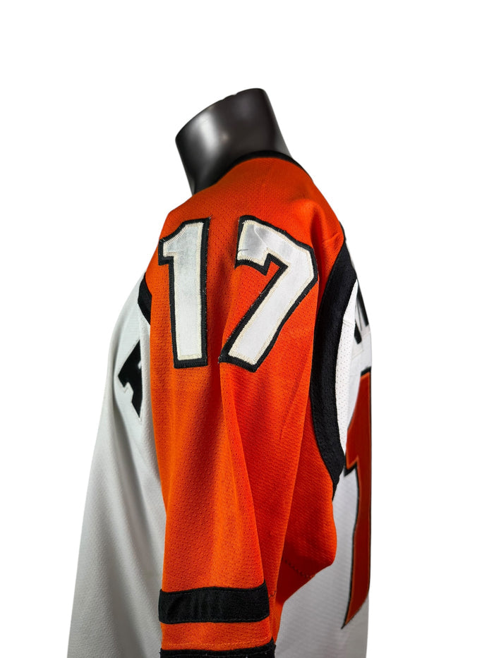 ROD BRIND'AMOUR  PHILADELPHIA FLYERS VINTAGE 1990'S AUTHENTIC SIGNED STARTER JERSEY ADULT LARGE