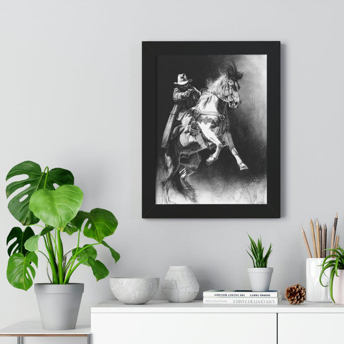 "Rough Rider" Framed Paper Print
