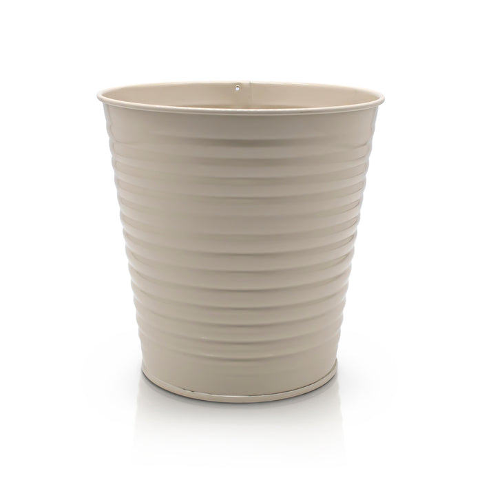 Cream Metal Plant Pot