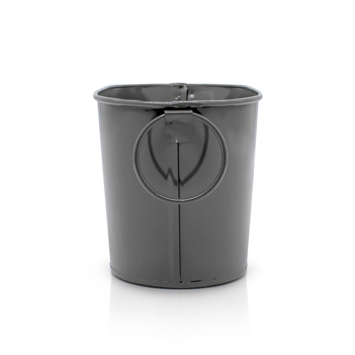 Black Metal Rectangular Planter