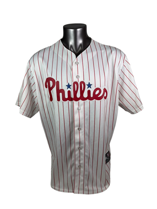 ROY HALLADAY PHILADELPHIA PHILLIES VINTAGE 2000'S MAJESTIC JERSEY ADULT XL