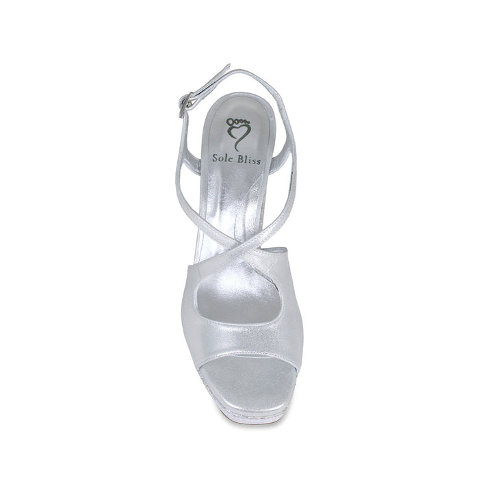 Royalty: Silver Suede & Glitter Shoes Sole Bliss