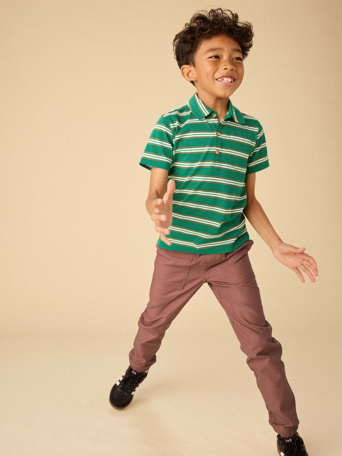 Russet Tan Twill Drawstring Pants