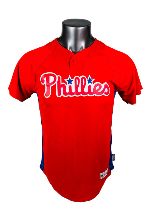 RYAN HOWARD PHILADELPHIA PHILLIES VINTAGE 2000'S MLB MAJESTIC JERSEY YOUTH XL
