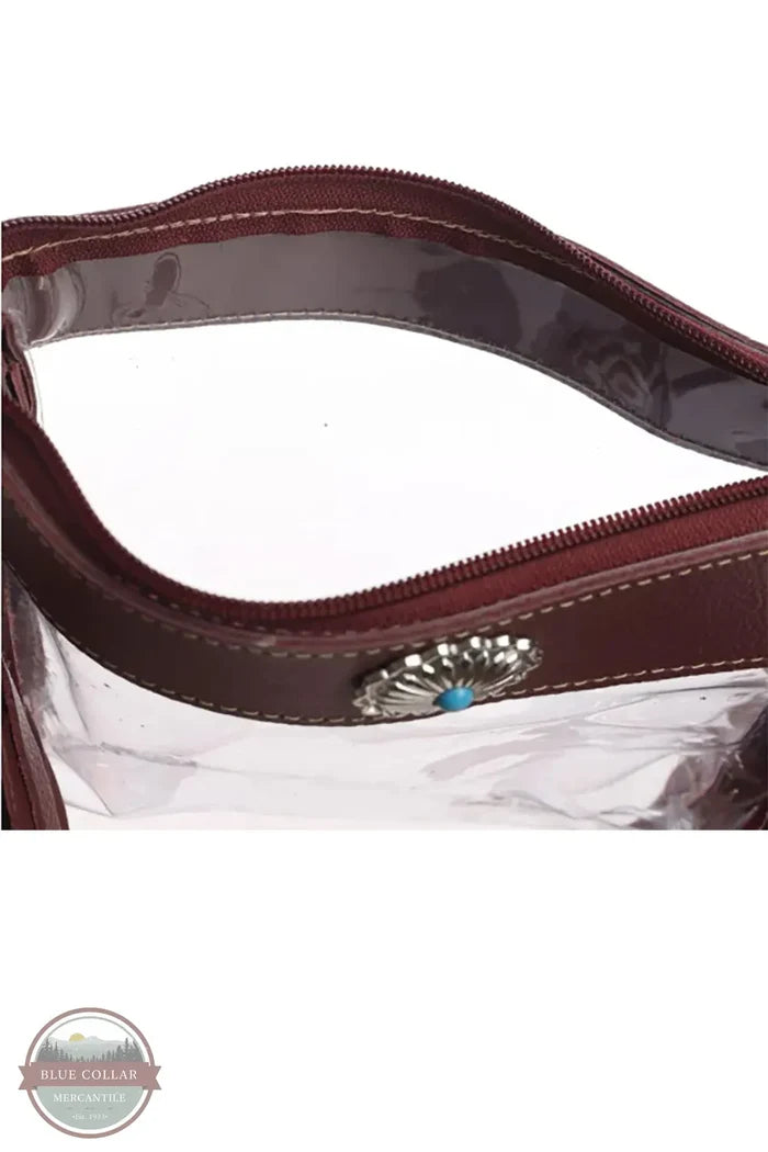 Myra Bag S-9553 Azura Chocolate Clear Bag opening view