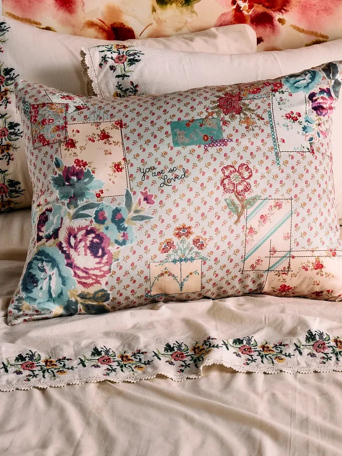 Satin Pillowcase - Flea Market Flora-view 1