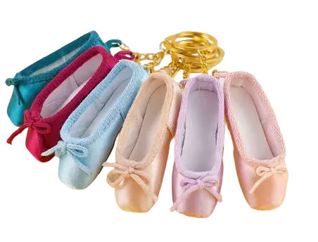 Satin Pointe shoe keyring