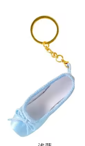 Satin Pointe shoe keyring