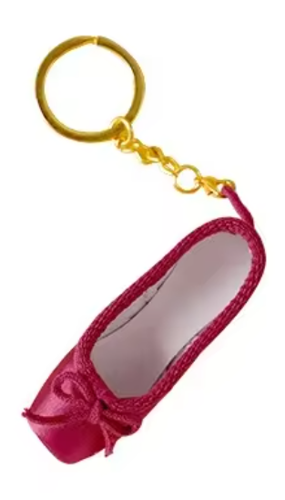 Satin Pointe shoe keyring