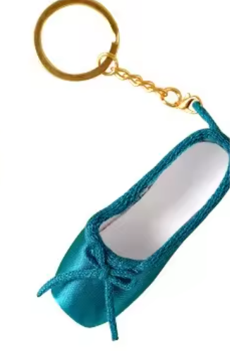 Satin Pointe shoe keyring