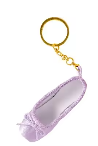 Satin Pointe shoe keyring
