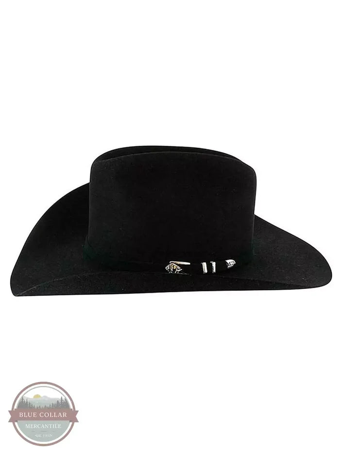 Stetson SBAPCH-754007 Apache 4X Buffalo Black Felt Western Hat Side View