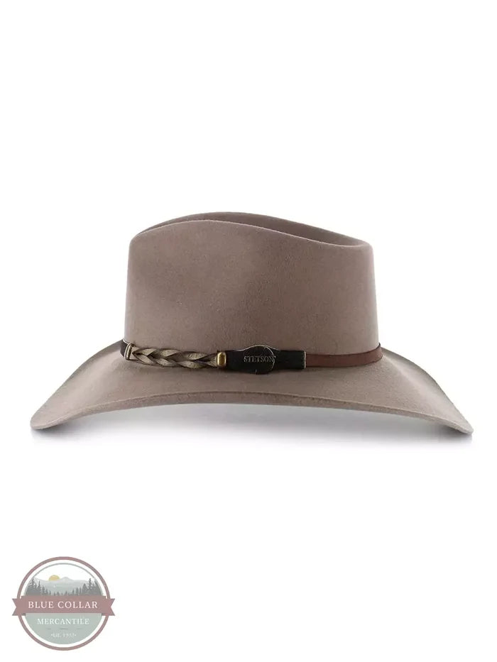 Stetson SBDFTR-1634 Drifter 4X Buffalo Fur Felt Hat in Stone Side View