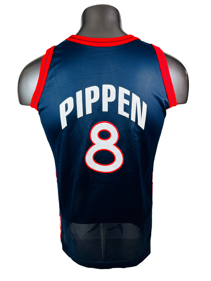SCOTTIE PIPPEN DREAM TEAM II USA VINTAGE 1996 CHAMPION JERSEY YOUTH XL