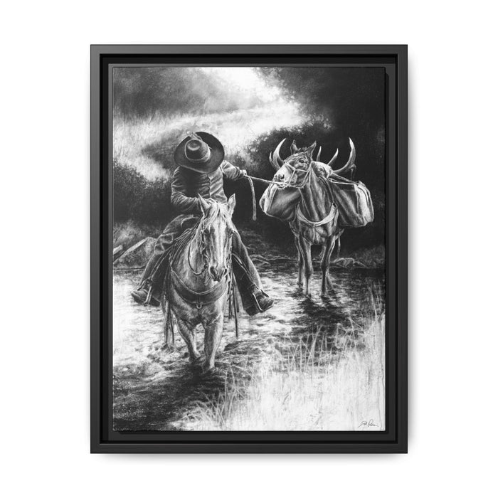 "Shallow Crossing" Framed Canvas