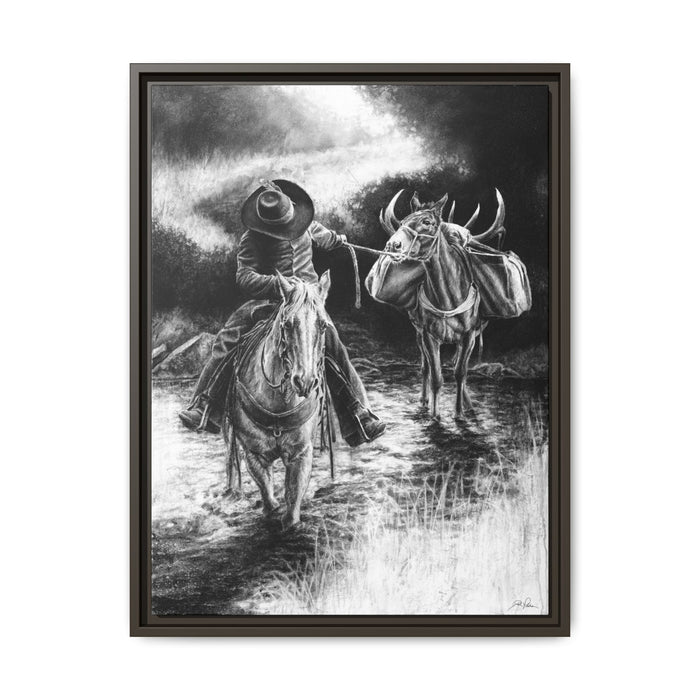 "Shallow Crossing" Framed Canvas