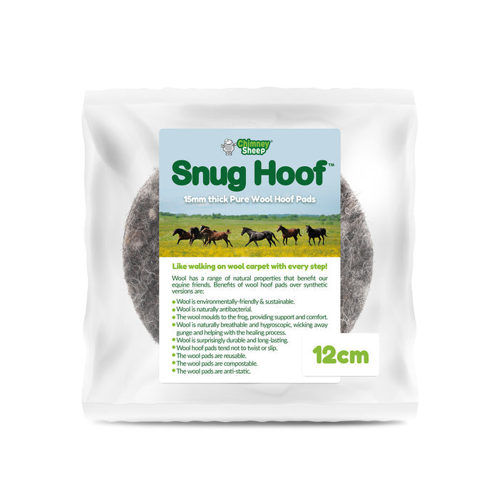 pure wool felted hoof pad 12cm