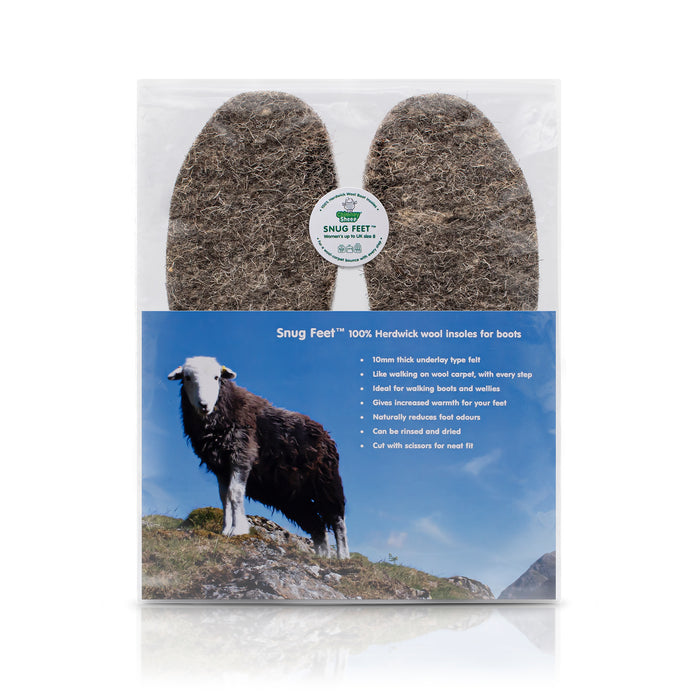 snug feet insoles made of felted Herdwick wool